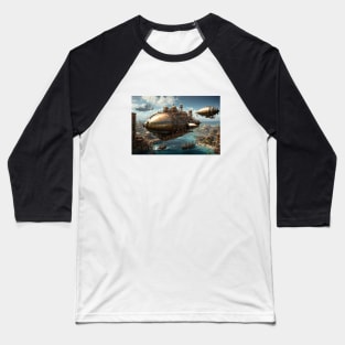 Vintage Atlantis Planes and Boats Baseball T-Shirt